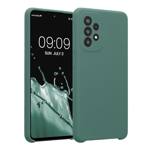 kwmobile Case Compatible with Samsung Galaxy A52 / A52 5G / A52s 5G Case - Slim TPU Silicone Phone Cover - Soft Touch Finish - Forest Green - color: forest green, size: Galaxy A52 / A52 5G / A52s 5G