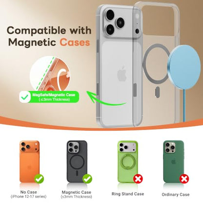 MagSafe 25W Magnetic Wireless Charger Fast Charging Pad for iPhone - color: Blue