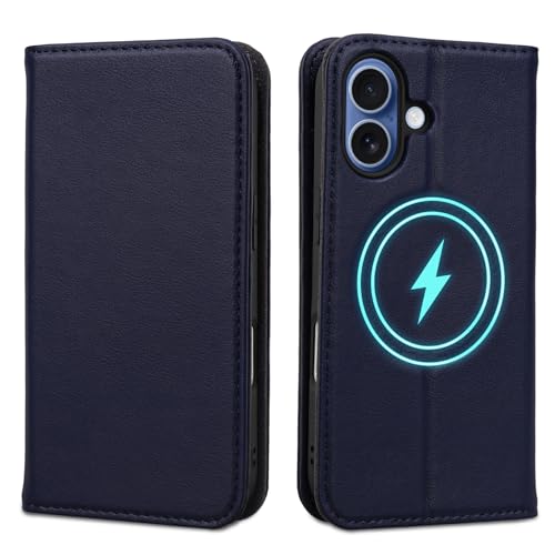 for iPhone 17 Wallet Case 6.3" Flip Card Holder Kickstand Darkblue - color: Darkblue, size: 6.3" iPhone 17