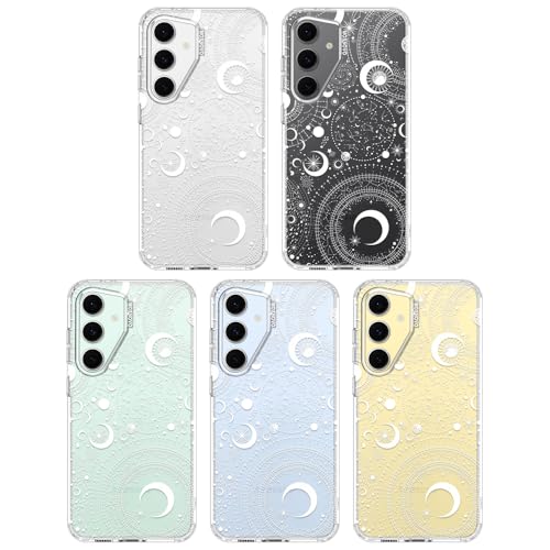 MOSNOVO Case for Samsung Galaxy S24 FE, [Buffertech 6.6ft Military-Grade Drop Protection] [Anti Peel Off Tech] Clear TPU Bumper Phone Case Cover Design - Constellation - color: Clear - Constellation, size: Samsung Galaxy S24 FE