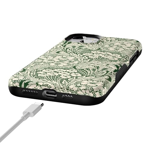Casely iPhone 15 Plus Case | Mystic Meadow | Green Gardens | Bold Protective Design | Compatible with MagSafe - color: Mystic Meadow | Green Gardens, size: Iphone 15 Plus