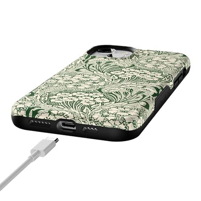Casely iPhone 15 Plus Case | Mystic Meadow | Green Gardens | Bold Protective Design | Compatible with MagSafe - color: Mystic Meadow | Green Gardens, size: Iphone 15 Plus