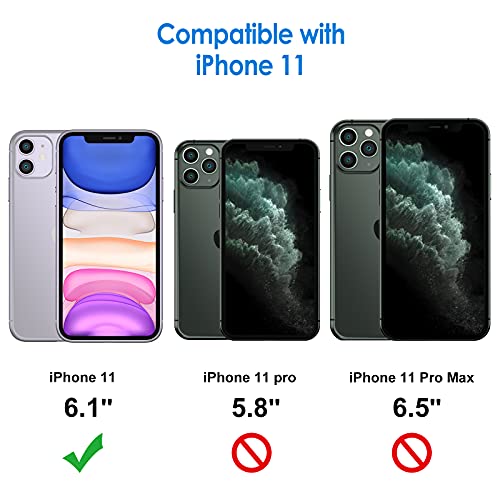 JETech Privacy Screen Protector for iPhone 11, 2+2 Pack - size: iPhone 11