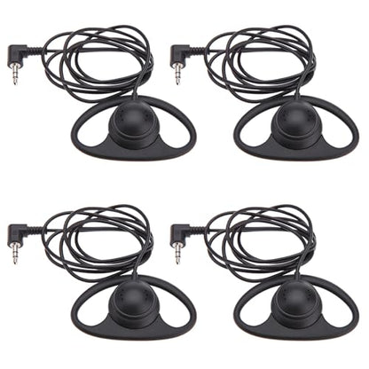 Cuifati Single Ear Headset with 3.5mm L Shaped Plug, Mono Wired Headphone for Laptop, Phone, Call Center, Gaming (4pcs) - size: 4pcs