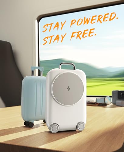 Mukiya PaktVault Traveling Fast Wireless Charging Station for iPhone Duo - color: White