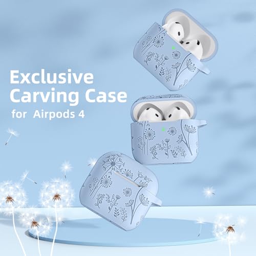 Lerobo for AirPods 4 AirPods 5 Case with Cleaner Kit & Keychain, Lilac - color: A-Lilac, size: AirPods 5&4