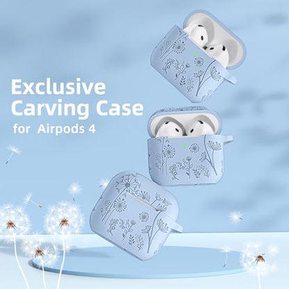 Lerobo for AirPods 4 AirPods 5 Case with Cleaner Kit & Keychain, Lilac - color: A-Lilac, size: AirPods 5&4
