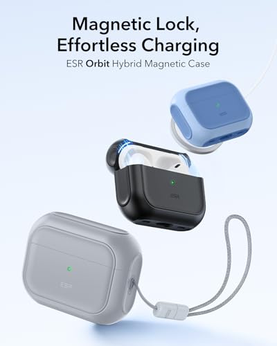 ESR for AirPods Pro 2 Case, Compatible with MagSafe, Gray - color: Gray, size: AirPods Pro 2&1 Case