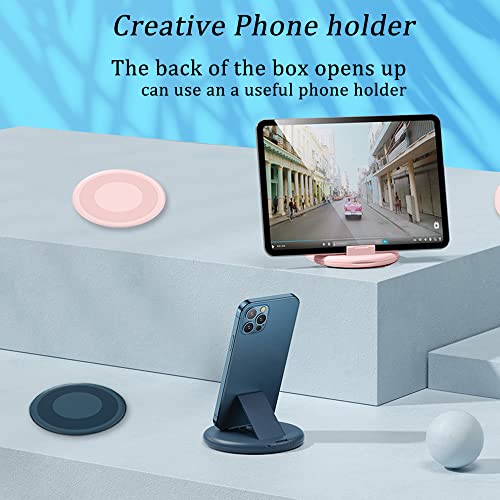 Multi USB Charging Adapter Cable Kit, USB C to iOS Adapter for Travel, Conversion Set A & USB C to Male Micro /USB C/iOS Adapter, Data Transfer, Card Storage, Tray Eject Pin, Phone Holder (blue) - color: blue