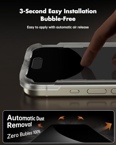 UNBREAKcable Privacy Screen Protector for iPhone 16 Pro Max - 3 Pack - size: iPhone 16 Pro Max
