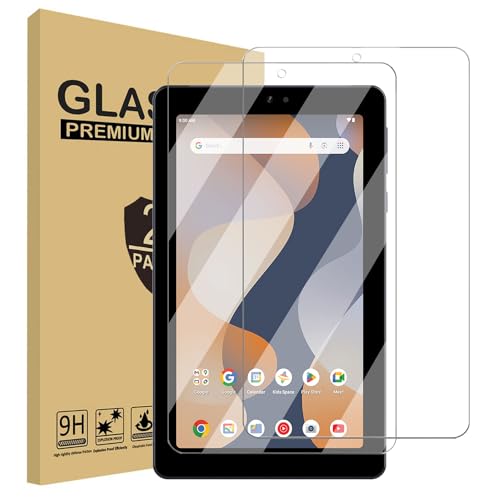 2 PCS Glass screen Protectors for Onn 7 inch Tablet 2024 model, Tempered Glass Scratch resistance case friendly 9H hardness Screen saver for Surf Onn 7.0 inch tablet 2024 released 4th Gen