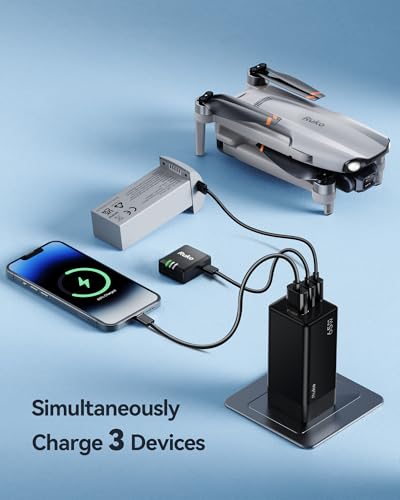 Ruko 65W USB C Travel Charger Kit, 3-Port GaN Fast Charger - size: Travel Charger Kit