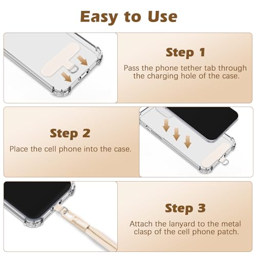 MoKo Phone Wrist Strap Anti-theft, Adjustable Phone Wrist Lanyard - color: Black+camel