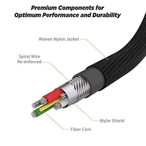 Scosche i3B1SG-SP MFi Certified Strikeline Sync Braided Lightning Charging Cable for All Lightning Devices, 1 Feet, Black - color: Black, size: 1 ft, style: Braided