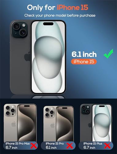 4 Pack for iPhone 15 Screen Protector，Premium Tempered Glass Film 9H Hardness，Scratch Resistant，Bubble Free，Easy Installation，Ultra Durable，HD Clear，Case Friendly [6.1 inch] - size: iPhone 15
