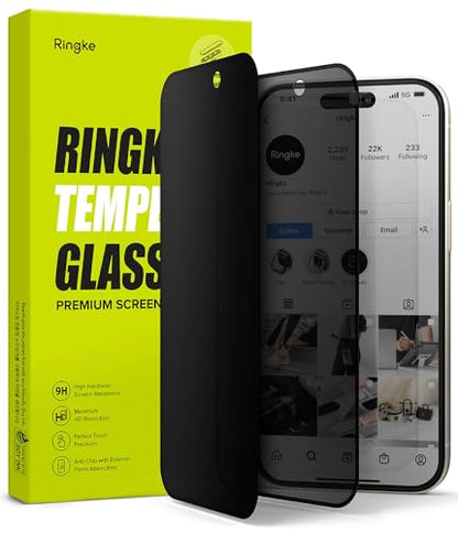 Ringke for iPhone 15 Plus Screen Protector [Privacy Glass] - size: iPhone 15 Plus