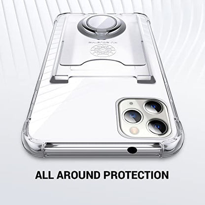Shields Up for iPhone 11 Pro Max Case with Card Holder Stand, 6.5", Clear - color: Clear, size: iPhone 11 Pro Max
