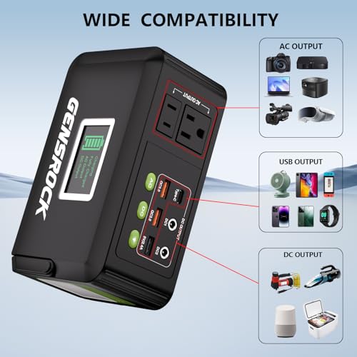 GENSROCK Portable Power Bank, 24,000mAh Portable Laptop Charger - color: Green