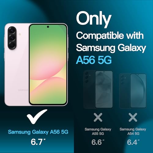 JETech Screen Protector for Samsung Galaxy A56, 3-Pack - size: Galaxy A56