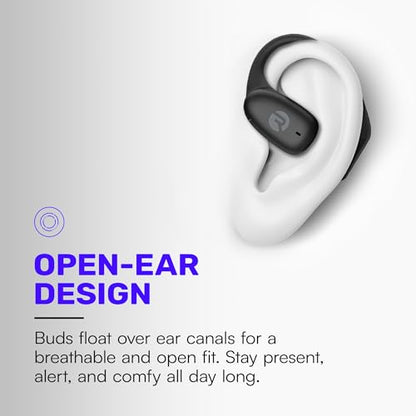 Raycon Essential Open Ear Earbuds – Open Ear Headphones, Earbuds Wireless Bluetooth, Sweat & Water-Resistant Earphones, Running Headphones with Ultra-Lightweight Design, 36 Hours Battery Life (Purple) - color: Purple