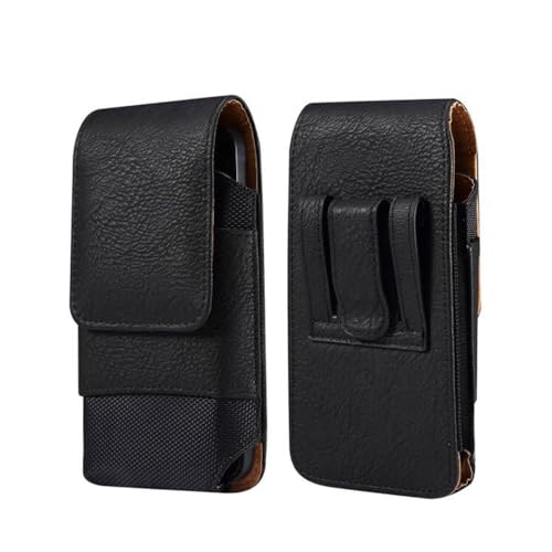 Phone Holster for Samsung Galaxy A17 A16 A15 A25 A35 A55 A57, S26 Ultra, S25 S24 S23 S22 Ultra Plus FE/iPhone 16 Pro Max/Moto G Power Cell Phone Pouch Case with Belt Clip Loop Card Holder (Black #A) - color: Black - Vertical