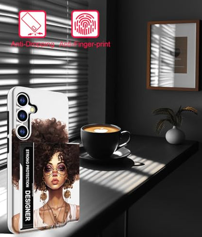 for Samsung Galaxy S24 / S25 Case - Black Woman - color: Black Woman