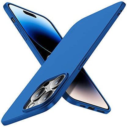 X-level Compatible iPhone 14 Pro max Case Slim Fit Ultra-Thin [Guardian Series] Soft TPU Matte Finish Coating Phone Cases Lightweight Anti-Scratch Back Cover Grip 6.7" (2022)-Blue - color: Blue, size: iPhone 14 Pro Max