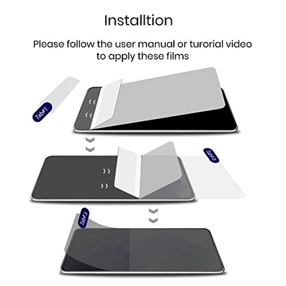 Galaxy S22 Plus Privacy Screen Protector Soft Film 2 Pack and Tempered Glass Camera Lens Protector 1 Pack, Case Friendly Support in-Screen Unlock, 2 Way Anti Spy Privacy Protection for - size: S22 Plus