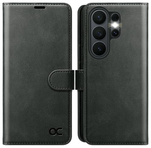 OCASE for Samsung Galaxy S26 Ultra Wallet Case, Card Holder, Graphite | RFID Blocking, Kickstand, Magnetic Closure, PU Leather Flip Folio, Shockproof TPU Shell, Protective Phone Cover (6.9") 2026 - color: Graphite, size: Samsung Galaxy S26 Ultra