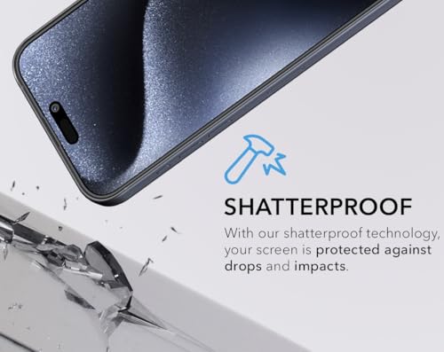 Deppa | 2-Pack | Privacy Screen Protector for iPhone 15, iPhone 16 (6.1") Bubble-Free | 9H Tempered Glass | Full Coverage | Easy Install - size: iPhone 15/iPhone 16 (6.1")