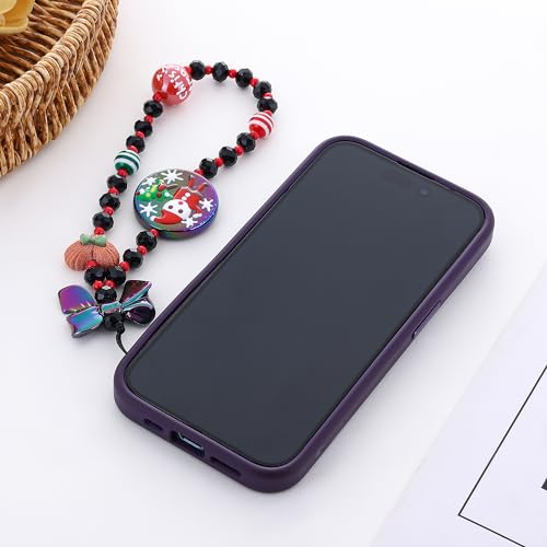 6PCS Beaded Phone Charms Strap Fruit Star Faux Pearl Rainbow Beads Phone Chains Beaded Lanyard for Camera Key Wallet Valentines Day Gifts for Her Women - style: Style3-16