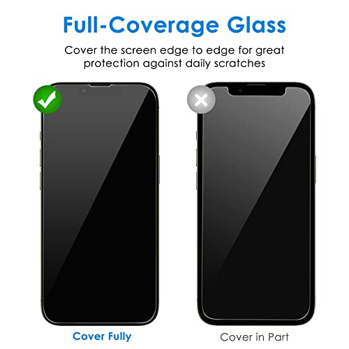 JETech One Touch Screen Protector for iPhone 13/13 Pro/17e, 2-Pack - size: iPhone 13/13 Pro/17e