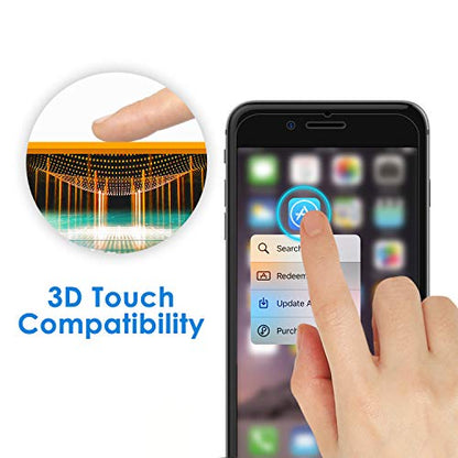 JETech Privacy Screen Protector for iPhone SE 3/2, iPhone 8/7, 2-Pack - size: iPhone SE 3/2_iPhone 8/7