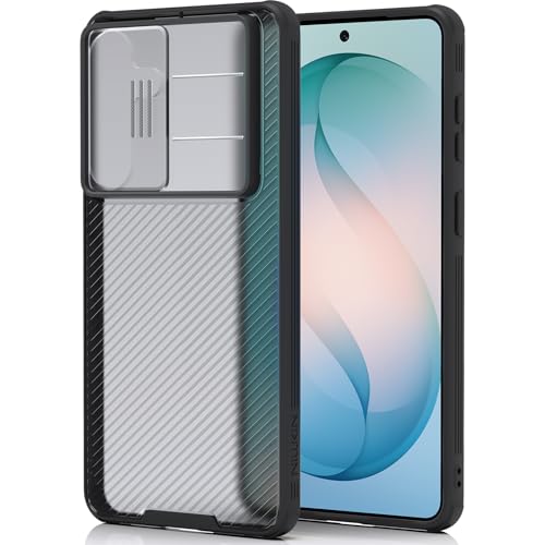 Nillkin for Samsung Galaxy S26 Plus Case with Camera Cover, [Lens Protection] Mil-Grade Shockproof Protective Bumper Hard Cover Slim Phone Case for Galaxy S26 Plus Cases Clear Black - color: Clear, size: Galaxy S26 Plus Camera Protection Case