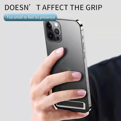 Ultra Thin Phone Kickstand Invisible Aluminum Alloy Cell Phone Kickstand Adjustable Vertical Horizontal Placement for Desk Stand Holder - color: Sliver