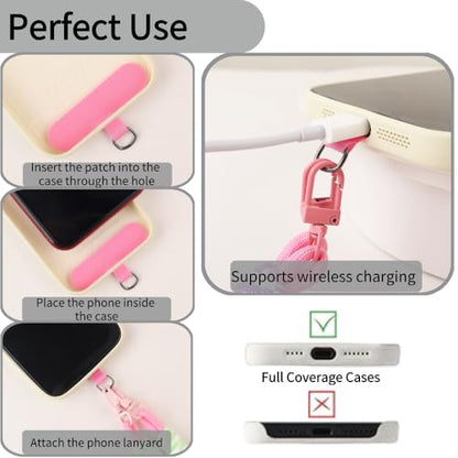 Braided Universal Phone Lanyard, Crossbody Strap Cell Phone Neck Strap with Tether Tab for Outdoor (Style 1)