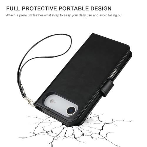 Bocasal for MagSafe Wallet Case Card Holder for iPhone 17 Air, Black - color: Black for MagSafe