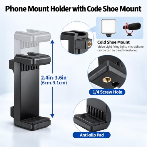 Camera Desk Mount Table Stand with Magic Arm and 1/4" Ball Head, Phone Desk Mount, Overhead Webcam Mount, Adjustable Light Stand Tabletop C Clamp for DSLR Ring Light Live Streaming Photo Video - color: OS03