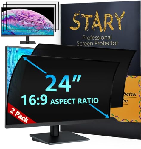 STARY [2 Pack 24 Inch Computer Monitor Privacy Screen for 16:9 Ratio - size: 24 Inch 16:9 Upgrade