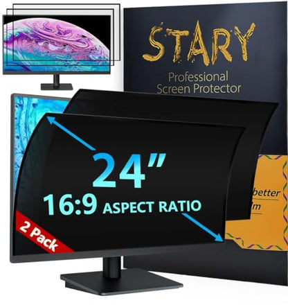 STARY [2 Pack 24 Inch Computer Monitor Privacy Screen for 16:9 Ratio - size: 24 Inch 16:9 Upgrade