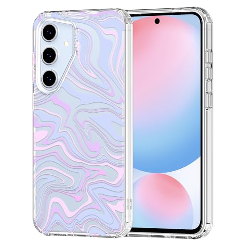 MOSNOVO for Samsung Galaxy S24 FE Case, Shockproof Military-Grade Protection 6.6ft Drop Tested, Clear Phone Case for Galaxy S24 FE, Dream Swirl Design - color: Clear - Dream Swirl, size: Samsung Galaxy S24 FE