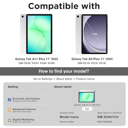 ProCase 3 Pack Screen Protector for Galaxy Tab A11 Plus/Tab A9 Plus - size: 3 Pack