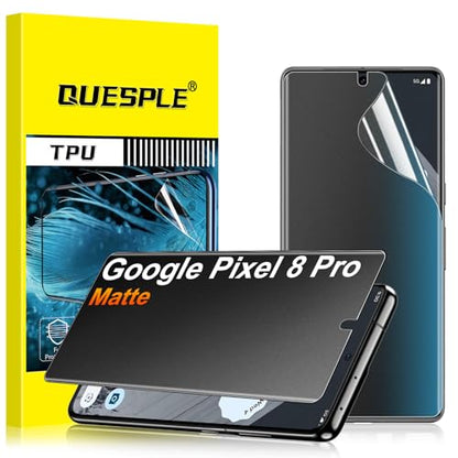 2 Pack for Google Pixel 8 Pro Anti-Glare Matte Privacy Screen Protector, Smooth and Responsive Touch Flexible EPU Film, [Support Fingerprint Unlock] [Self-Healing] [Not Glass] - size: Google Pixel 8 Pro