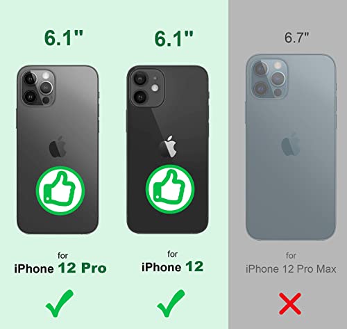 Shields Up for iPhone 12 Case with Card Holder Stand, 6.1", Clear - color: Clear, size: iPhone 12/12 Pro