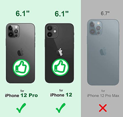 Shields Up for iPhone 12 Case with Card Holder Stand, 6.1", Clear - color: Clear, size: iPhone 12/12 Pro