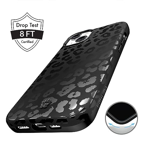 VELVET CAVIAR Black Leopard Cheetah Print Phone Case for iPhone 15 - Compatible with MagSafe - 10ft Drop Tested - color: Black Leopard, size: 15