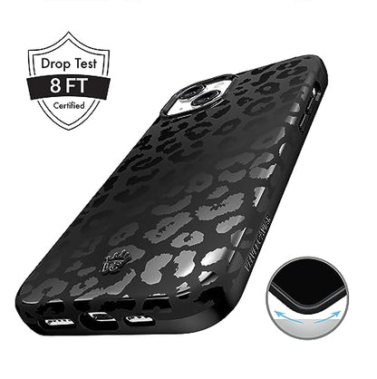 VELVET CAVIAR Black Leopard Cheetah Print Phone Case for iPhone 15 - Compatible with MagSafe - 10ft Drop Tested - color: Black Leopard, size: 15