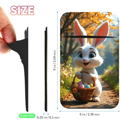 Phone Credit Card Holder Stick on, Cell Phone Pocket Self Adhesive Stretchy Stick on Wallet ID Credit Card Case Pouch Sleeve with Flap for All Smartphones, Bunter Osterhase - color: Bunter Osterhase