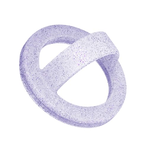 Magnetic Silicone Phone Grip Ring Holder Compatible with MagSafe Phone Case - color: Starlight Purple