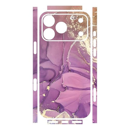 Skin Wrap Compatible with 13/14/15/16/17 Pro Max (Purple, 17 Pro Max) - color: Purple, size: 17 Pro Max
